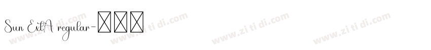Sun ExtA regular字体转换 Sun ExtA regular字体转换